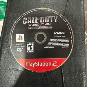 Call of Duty: World at War Final Fronts PS2 Game Disc Only 2008